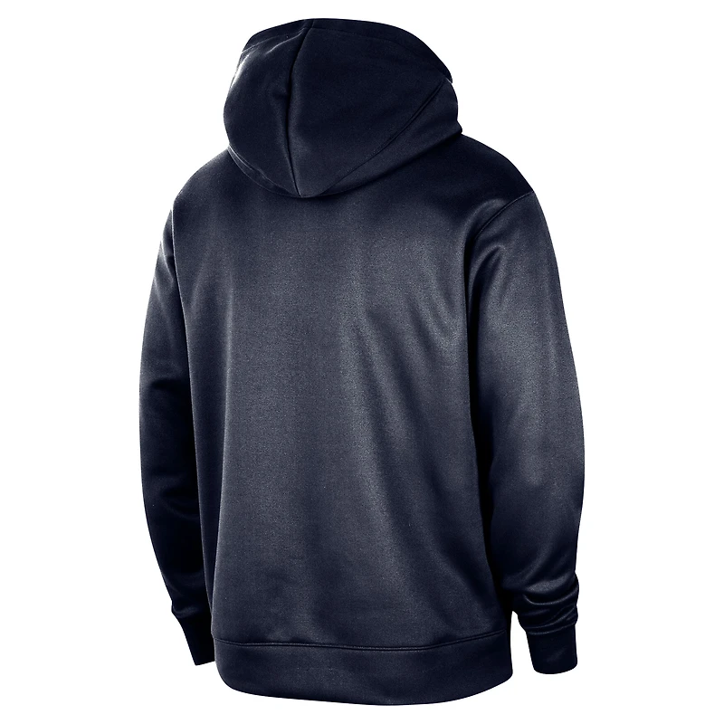 Men's Nike Navy LA Clippers 2024/25 Spotlight On-Court Practice Performance Pullover Hoodie
