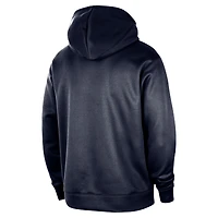 Men's Nike Navy LA Clippers 2024/25 Spotlight On-Court Practice Performance Pullover Hoodie