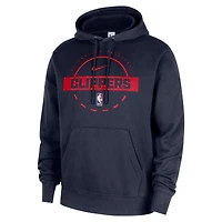 Sweat à capuche Nike bleu marine LA Clippers 2025/26 Authentic Practice Club pour homme