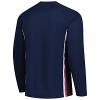 Men's Nike Navy LA Clippers 2025/26 Authentic Pre-Game Legend Dri-FIT Long Sleeve Shooting Shirt