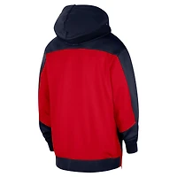 Sweat à capuche entièrement zippé Nike Navy LA Clippers Authentic On-Court Showtime Performance pour homme