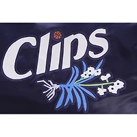 Veste à bouton-pression en satin pour homme Pro Standard Navy LA Clippers 2023/24 City Edition