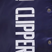 Veste à bouton-pression en satin pour homme Pro Standard Navy LA Clippers 2023/24 City Edition
