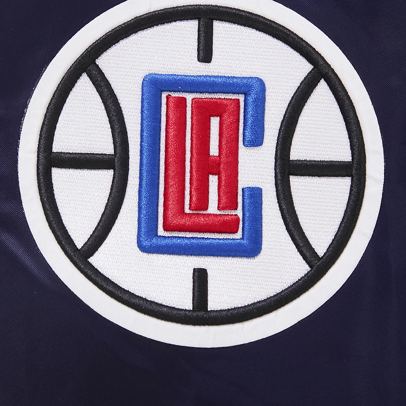 Veste à bouton-pression en satin pour homme Pro Standard Navy LA Clippers 2023/24 City Edition