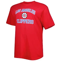 T-shirt rouge LA Clippers Big & Tall Heart Soul pour homme