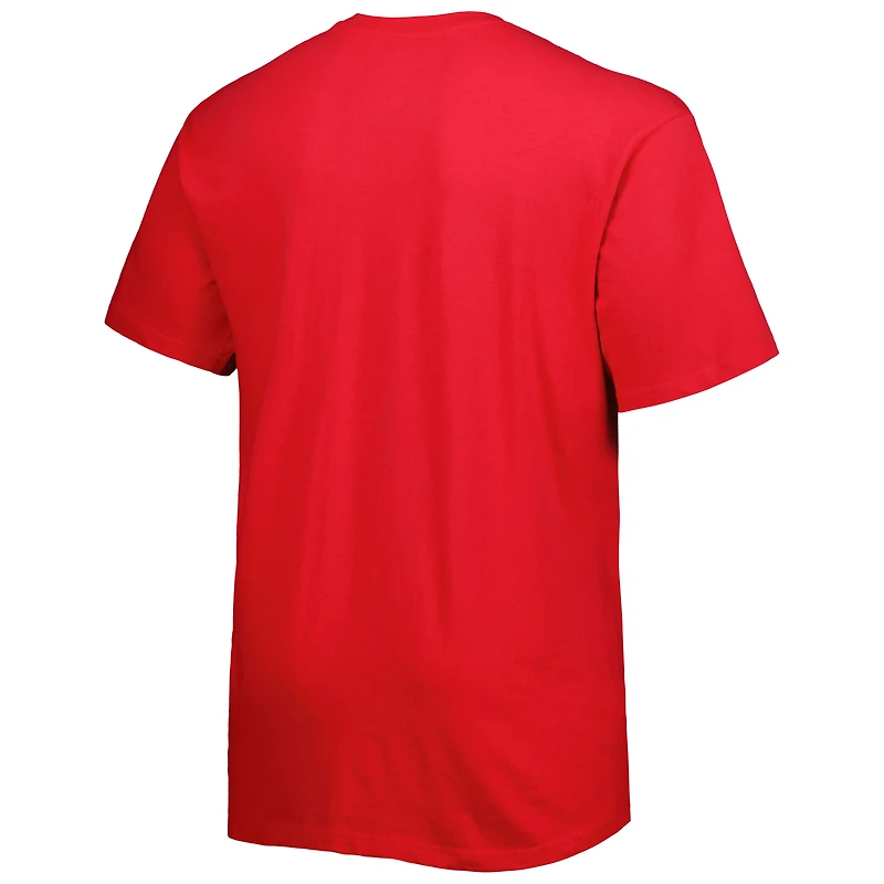 T-shirt rouge LA Clippers Big & Tall Heart Soul pour homme
