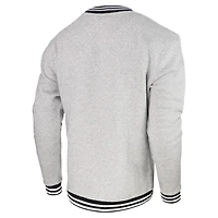 Men's Stadium Essentials Heather Gray LA Clippers Club Level Pullover Sweatshirt