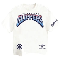Men's Two Hype White LA Clippers Drip & Dime Collection Premium T-Shirt