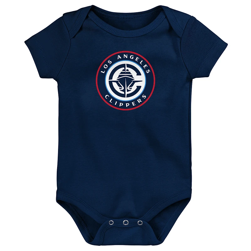 Newborn Outerstuff  Navy LA Clippers Primary Logo Bodysuit