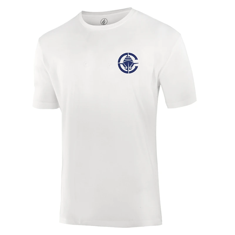 T-shirt unisexe blanc FISLL avec logo Burst des LA Clippers