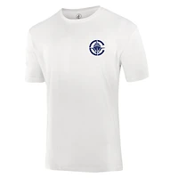 T-shirt unisexe blanc FISLL avec logo Burst des LA Clippers