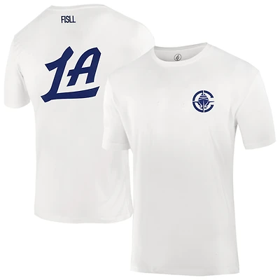 T-shirt unisexe blanc FISLL avec logo Burst des LA Clippers
