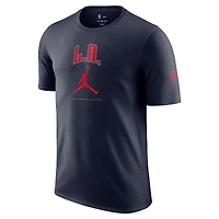 T-shirt unisexe Jordan Brand bleu marine Essential Cities LA Clippers