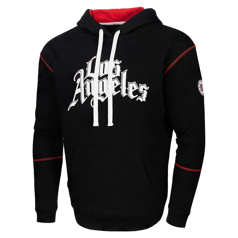 Sweat à capuche unisexe noir Stadium Essentials LA Clippers Monument
