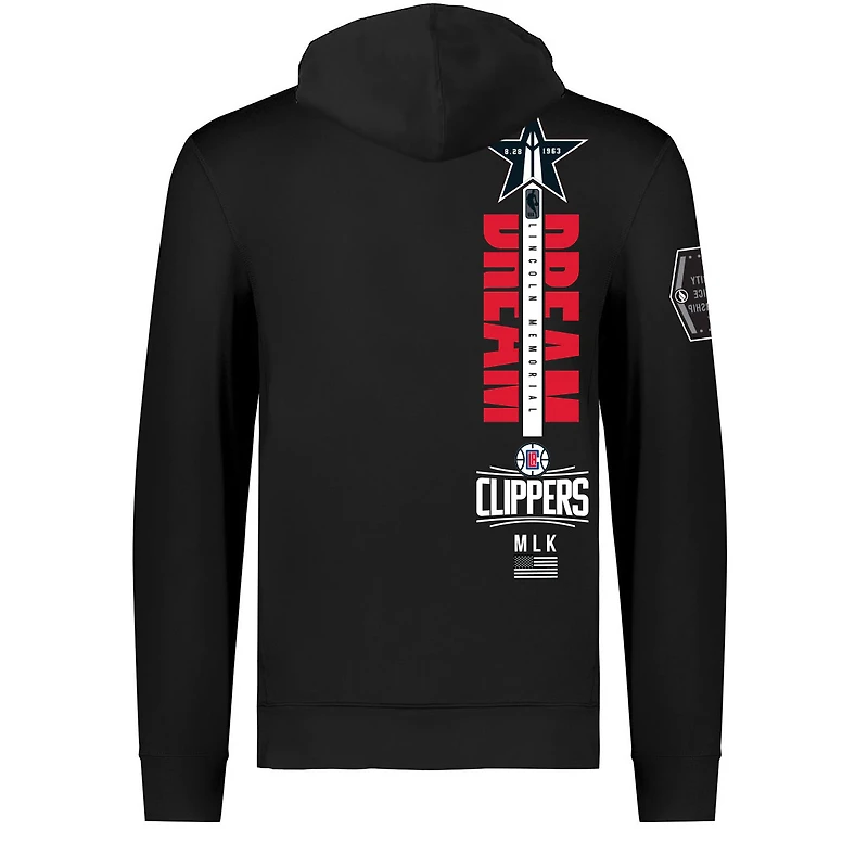 Sweat à capuche unisexe FISLL x Black History Collection LA Clippers noir