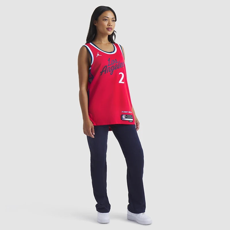 Maillot Swingman unisexe Jordan Brand Kawhi Leonard rouge LA Clippers 2024/25 - Édition Statement