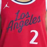 Maillot Swingman unisexe Jordan Brand Kawhi Leonard rouge LA Clippers 2024/25 - Édition Statement