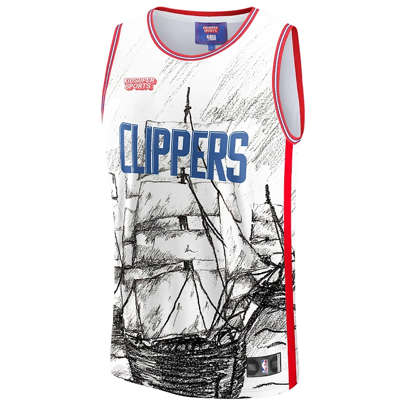 Maillot unisexe NBA & KidSuper Studios par Fanatics gris LA Clippers Hometown