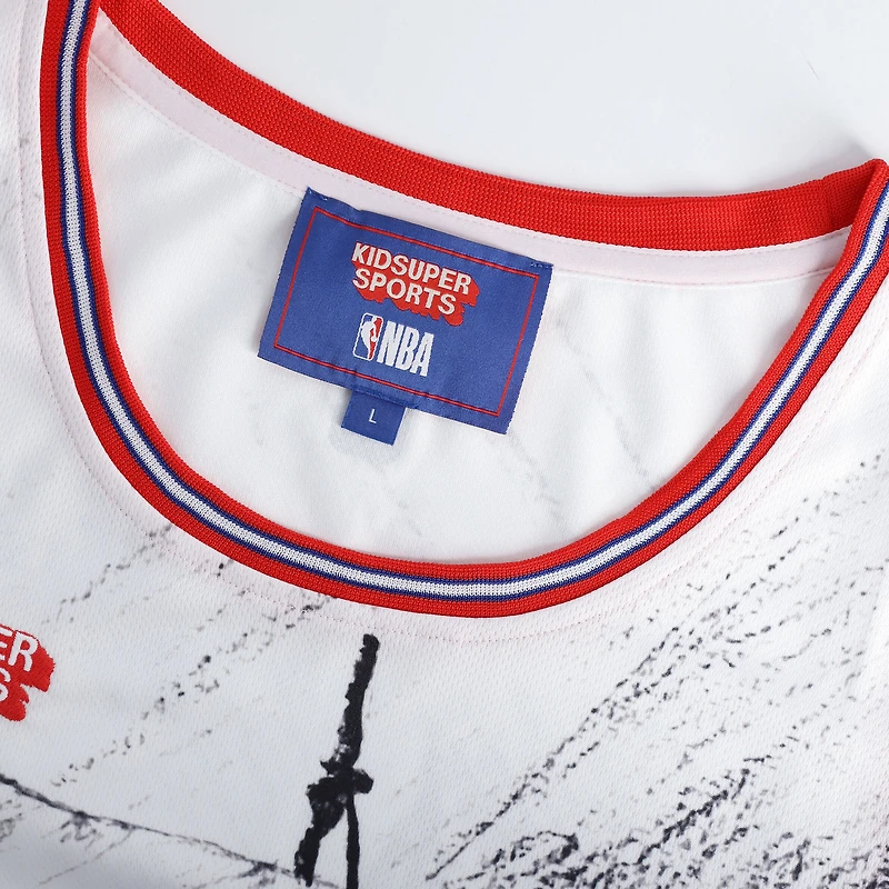 Maillot Unisex NBA & KidSuper Studios by Fanatics Gris LA Clippers Hometown