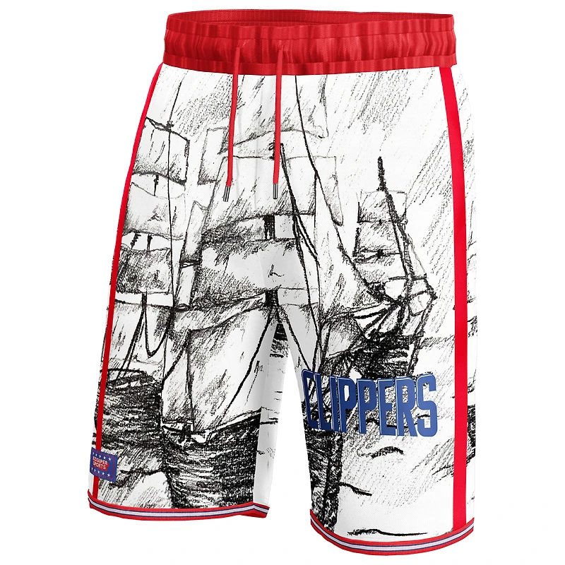 NBA & KidSuper Studios by Fanatics Gris LA Clippers Hometown Short unisexe