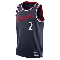 Unisex Nike Kawhi Leonard Navy LA Clippers 2024/25 Swingman Jersey - Icon Edition