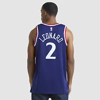 Unisex Nike Kawhi Leonard Navy LA Clippers 2024/25 Swingman Jersey - Icon Edition