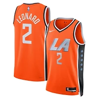 Unisex Nike Kawhi Leonard Orange LA Clippers 2025/26 Swingman Jersey - City Edition