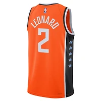 Maillot unisexe Nike Kawhi Leonard orange LA Clippers 2025/26 Swingman - Édition City