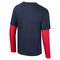 Unisex Stadium Essentials Navy LA Clippers Spectator 2fer Long Sleeve  T-Shirt