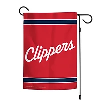 Drapeau de jardin double face WinCraft LA Clippers 12" x 18"
