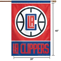 Drapeau de maison WinCraft LA Clippers, logo principal 28" x 40".