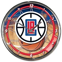 Horloge murale chromée WinCraft LA Clippers