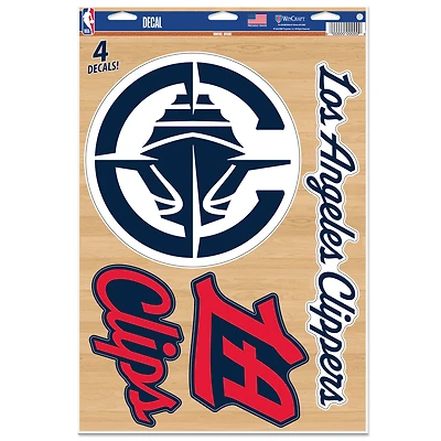 WinCraft LA Clippers Primary 11'' x 17'' Multi-Use Decal Sheet