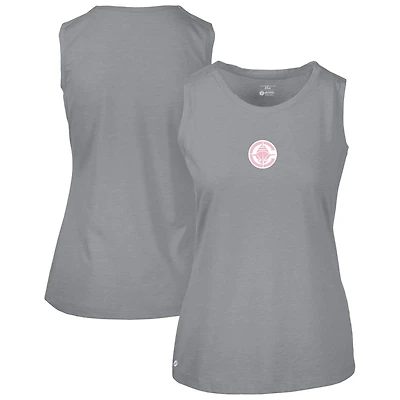 Women's Levelwear  Gray LA Clippers Mother's Day Macy Core Logo Tank Top
