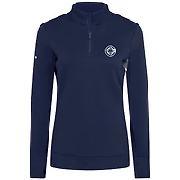 Women's Levelwear  Navy LA Clippers Cushion Quarter-Zip Pullover