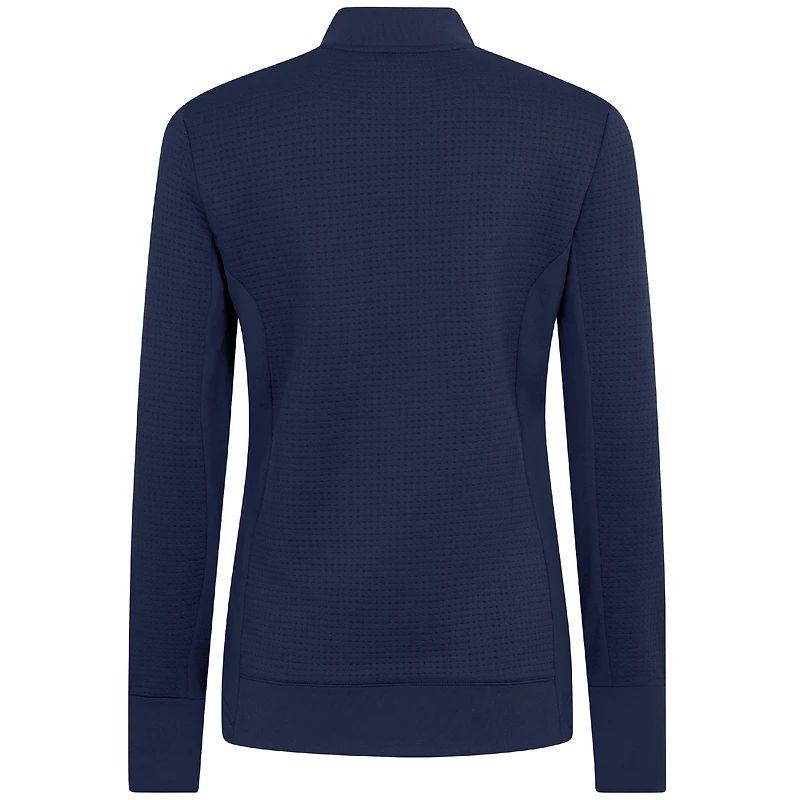 Women's Levelwear  Navy LA Clippers Cushion Quarter-Zip Pullover