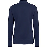Women's Levelwear  Navy LA Clippers Cushion Quarter-Zip Pullover
