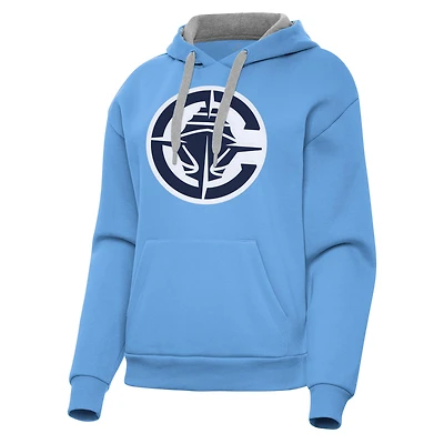 Sweat à capuche Victory bleu poudre Antigua pour femme des LA Clippers