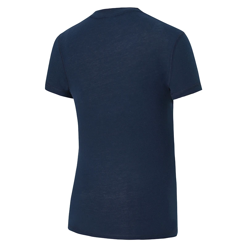 Ensemble pyjama en flanelle Concepts Sport Avondale pour femme, bleu marine et rouge, motif LA Clippers.