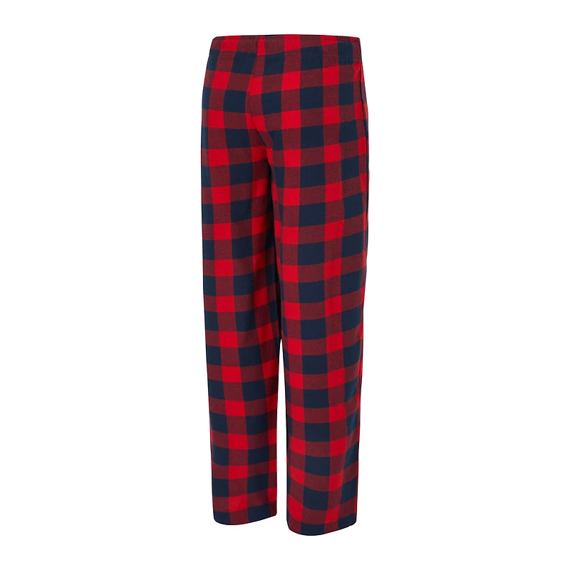 Ensemble pyjama en flanelle Concepts Sport Avondale pour femme, bleu marine et rouge, motif LA Clippers.