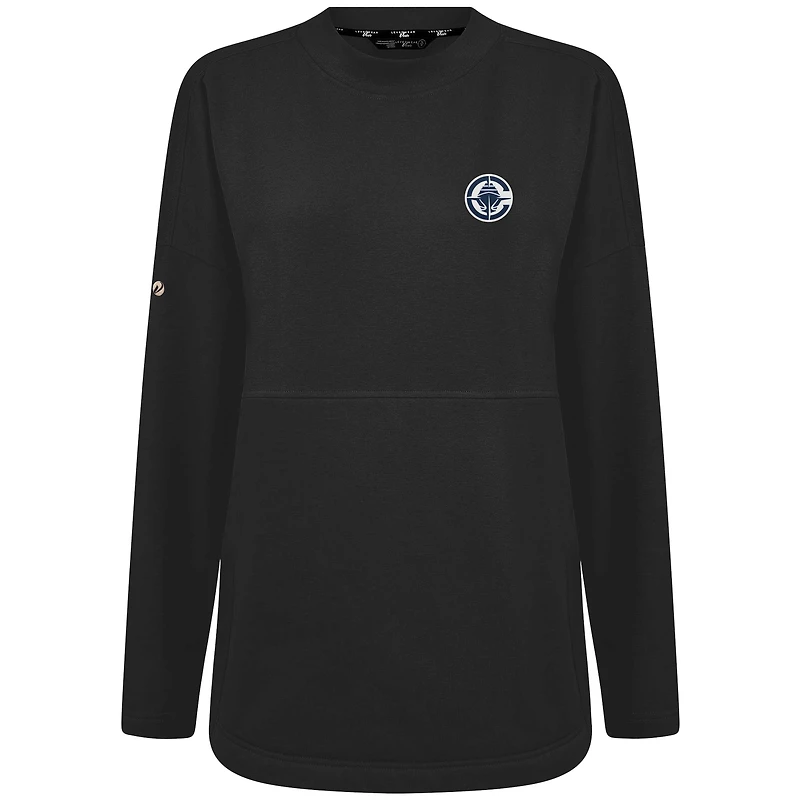 Women's Levelwear Black LA Clippers Beaudry Pullover Sweatshirt
