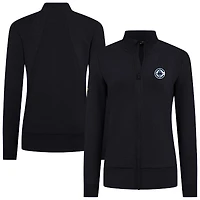 Veste zippée intégrale noire LA Clippers Shine pour femme Levelwear