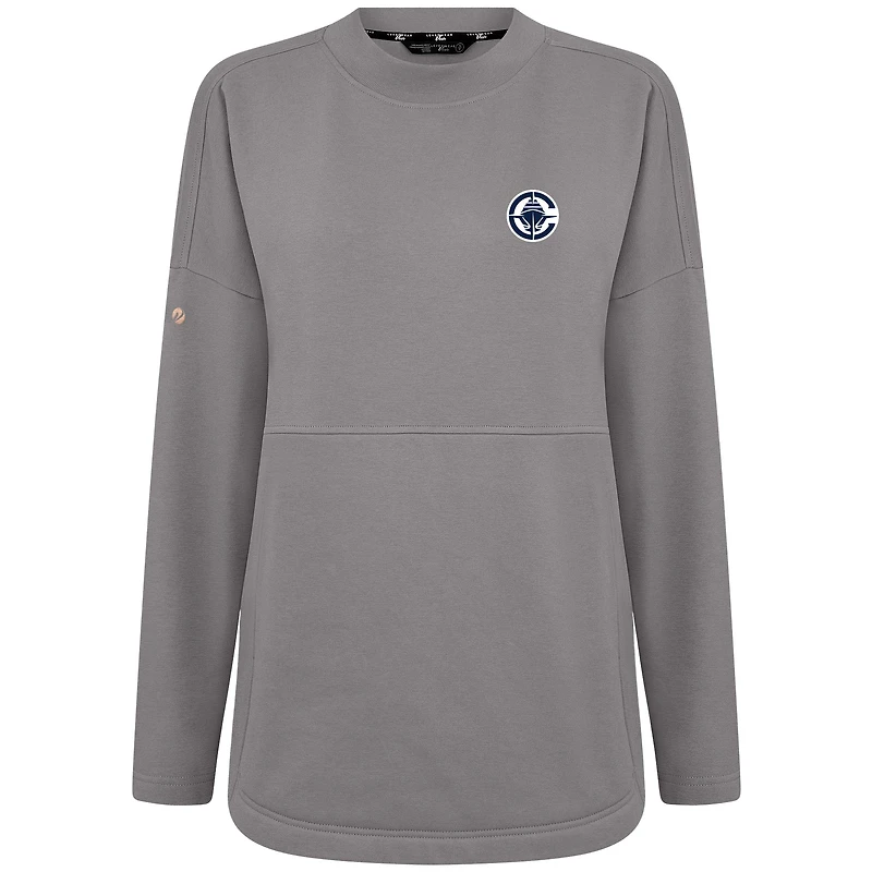 Women's Levelwear Gray LA Clippers Beaudry Pullover Sweatshirt