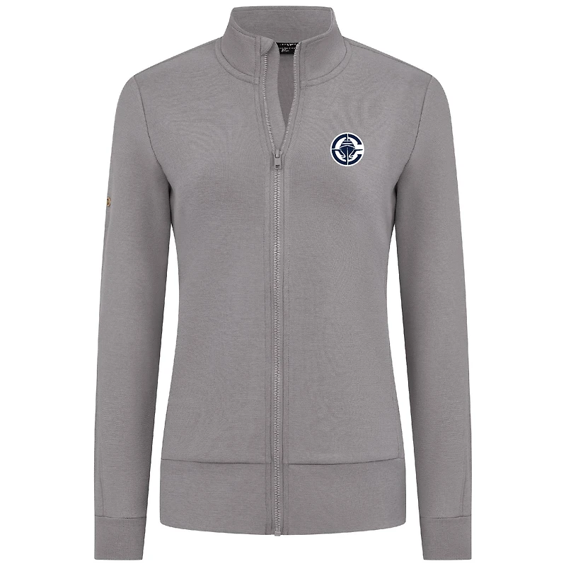 Veste zippée intégrale grise LA Clippers Shine pour femme Levelwear