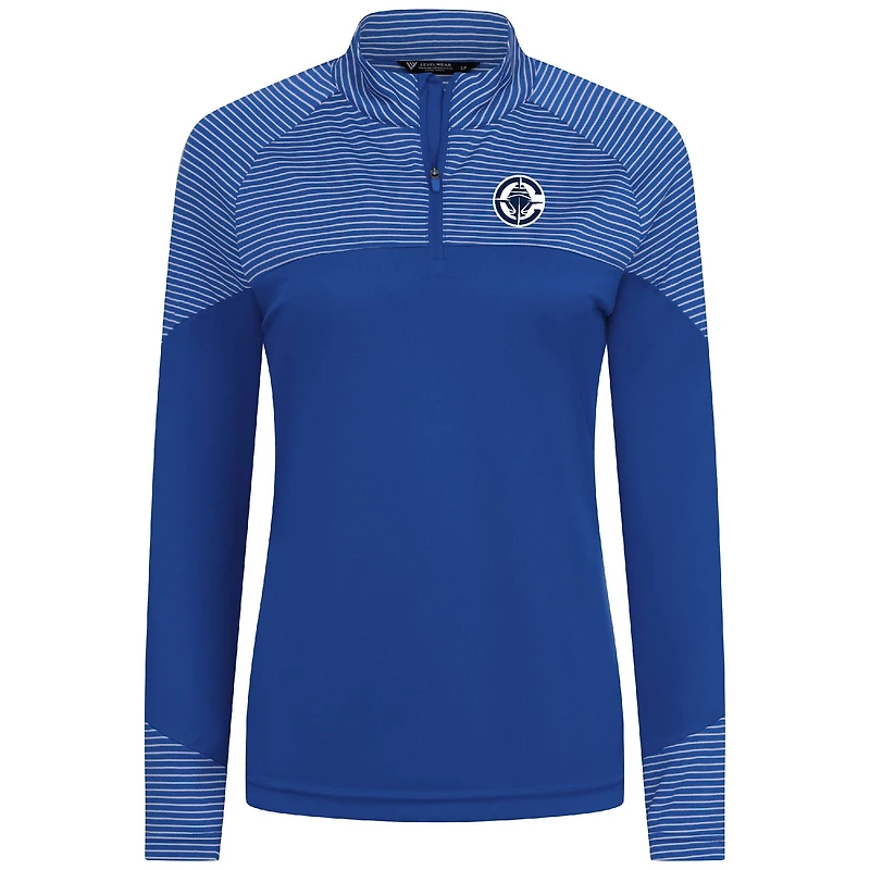 Haut à glissière quart de tour rayures classiques Levelwear Royal LA Clippers pour femme