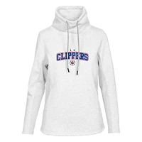 Sweat-shirt à capuche blanc LA Clippers pour femme Levelwear