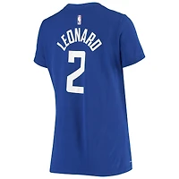 Women's Nike Kawhi Leonard Royal LA Clippers Name & Number Performance T-Shirt