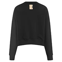 Women's Pro Standard  Black LA Clippers Glam Cropped Pullover Sweatshirt