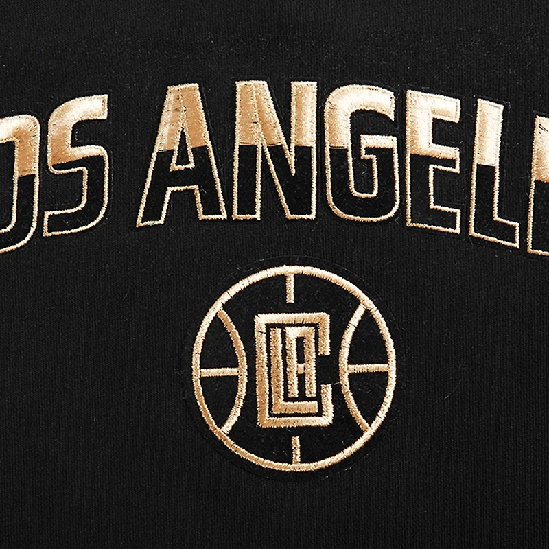 Sweat-shirt court Pro Standard noir LA Clippers Glam pour femmes
