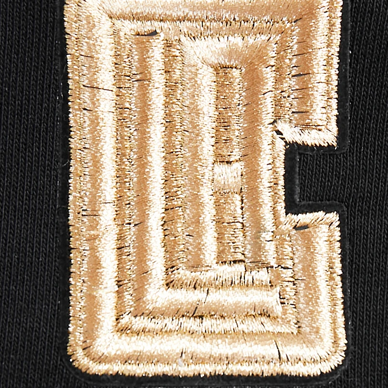 Women's Pro Standard  Black LA Clippers Glam Cropped Pullover Sweatshirt